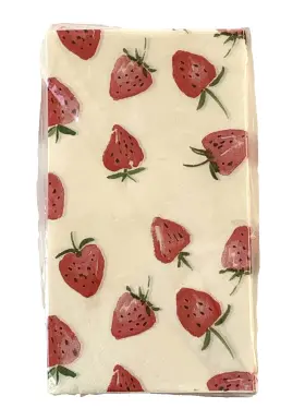 00482t80 Cr Gibson Strawberry Strawberries Napkins Paper Guest Dinner 3 Ply 32 Count
