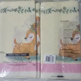 350482 Creative 2 Deer Little One Paper Tablecloths Birthday Party Baby Shower