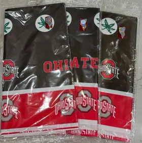 Creative Converting 039938016210 Ohio State Buckeyes Ncaa College Sports Party Decoration 3 Plastic Tablecovers