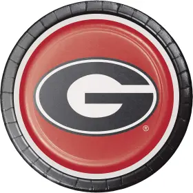Creative Converting 039938633110 University Of Georgia Dinner Plates 24 Ct