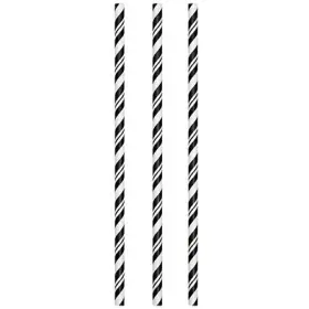 051159 Creative Converting 6 Pack - Paper Straws Black 24-ct