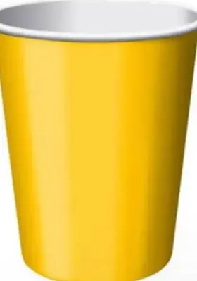 Creative Converting 073525119465 9 Oz Hot And Cold Cups Yellow - 8 Count