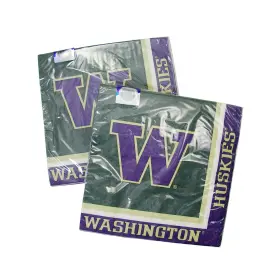 Creative Converting 073525955223 University Of Washington Huskies 2-ply Paper Napkins College Sports Party 2-pack