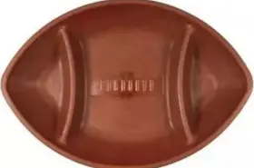 102248 Creative Converting Football Shaped Chip N Dip Plastic Tray Birthday Party Decorations