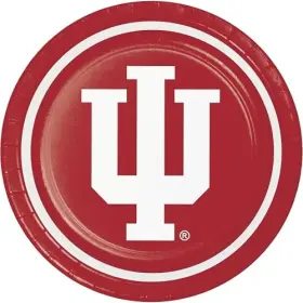 Creative Converting 196504183896 Paper Plates 24 Count Indiana University