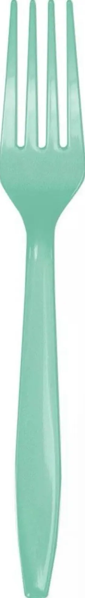 318869 Creative Converting Fresh Mint Plastic Fork Standard Green 24ct