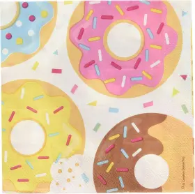 322172 Creative Converting Donut Time Food Sweets Kitchen Kids Birthday Party Paper Luncheon Napkins