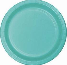 Creative Converting 324772 Teal 9 Inch Paper Plates 24 Per Pack Party Tableware Decorations Supplies