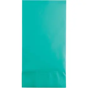 324792 Creative Converting Paper Guest Towel Napkins Teal Lagoon 4 Inch X6 Size 3ply 48 Ct