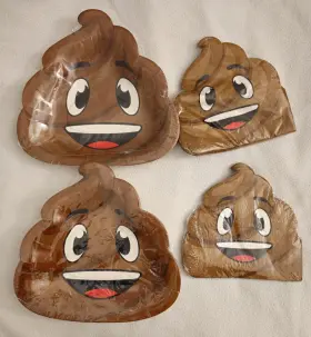 329418 Creative Converting Poop Emoji Paper Dinner Plates 16 And Napkins 32