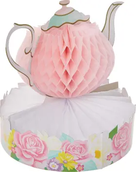 340064 Creative Converting Floral Tea Party Centerpiece 1 Ct Multicolor 9 X 10