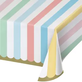 346322 Creative Converting Pastel Celebrations Paper Tablecloth 1 Ct