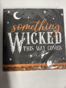 359394 Creative Converting Wicked Halloween Webs Lunch Napkins Paper 16 Per Pack 10 Packs 160 Total