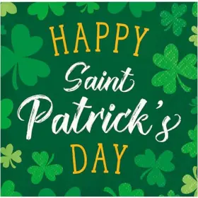 369754 Creative Converting St Patricks Day Irish Party Napkins - 32 Count 2 Packs Of 16ct Beverage
