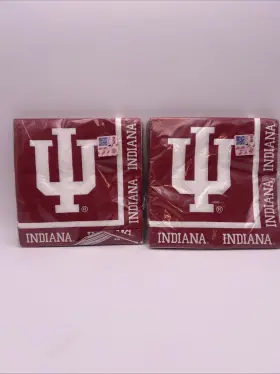 669924 Creative Converting Lot 2 Indiana Hoosiers Ncaa University College Party Paper Luncheon Napkins