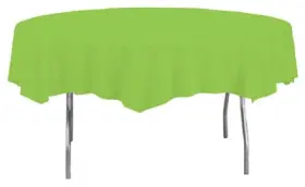703123 Creative Converting Plastic Octy Round Table Cover Lime 82 Inch -