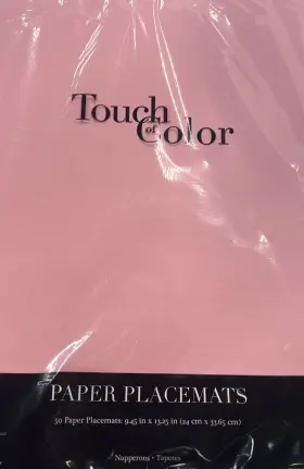 86-3274b Creative Converting Pink Paper Placemats 50 Per Pack 9.5 Inch X 13.5 Tableware Decorations Supplies