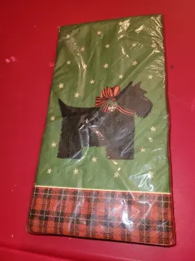 Creative Papers 082272966697 C.r. Gibson 16 3-ply Christmas Scottie Dinner Napkins