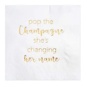 Crisky 743829136009 Bachelorette Cocktail Napkins Bridal Shower Dessert Gold Foil Bachelo