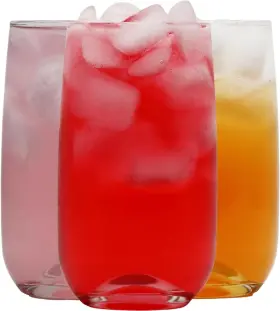 0766 Cristar 15oz Drinking Glasses Set Of 4 Cooler - Pack 5