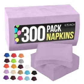 95412.6-fnsku-ca Crown Display Paper Napkins Disposable Everyday 300 Pcs 2 Ply Luncheon Lavender