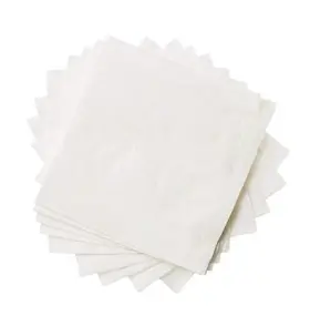 2037456 Crystalware 500 Pack White Beverage Paper Napkins 1 Ply Cocktail