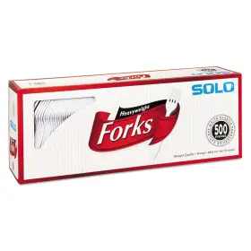 8541947985 Cups Cup Company Heavyweight Plastic Cutlery Forks Standard White