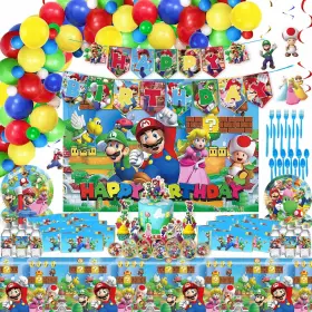 Cvcxfparty 793288572351 Mario Birthday Party Supplies Bros Decorations Include Banner H