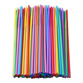 Cvndkn Hhee-001 100 Pcs Colorful Plastic Long Flexible Count Pack Of 1 7