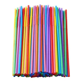 Hhee-001 Cvndkn 100 Pcs Colorful Plastic Long Flexible Count Pack Of 1 7