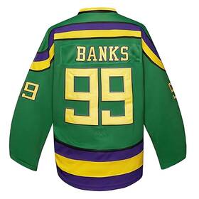 Czicvy 789007681053 Youth #99 Ducks Hockey Jersey For Kids 90s Sports Movie Costume Green
