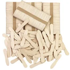 Czwestc 735632392147 Wooden Ice Cream Spoons Mini Disposable Tasting Small