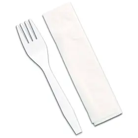 D & W Fine Pack 097111115006 And Fork 10 Inch X 1 Ply Napkin Cutlery Kit 1000 Each