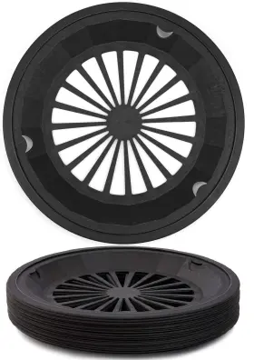 Dailydanny 741376995285 Sedmoon Reusable Plastic Paper Plate Holders 24 Pack 10 Inch Heavy Duty P