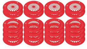 Dailydanny 782125834820 Sedmoon Reusable Plastic Paper Plate Holders 24 Pack 10 Inch Heavy Duty P