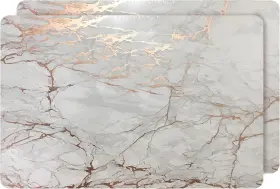 2mc1218go Dainty Home Rose Gold Marble Rectangle Cork 12 X 18