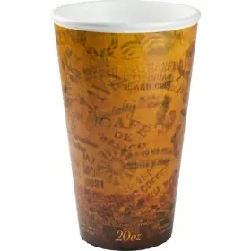 20u16esc Dart Foam Hot/cold Cups 20oz Brown/black Pk500