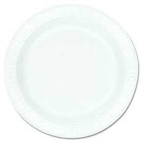 Dart 9pwcr 9 Inch Concorde Round Foam Plate White Unlaminated 500/case
