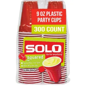 Asq950-20004 Dart Container Solo Cup Company Small Red Plastic Party Cups 9 Ounce 300 Count