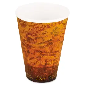 12u16esc Dart Container Corporation Fusion Escape Foam Hot/cold Cups 12 Oz Brown/black 1000/carton