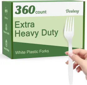 360wfork Dealusy Plastic Forks 360 Count Disposable Bpa Free Heavy Duty Extra White Heat 360wfork Dealusy Plastic Forks 360 Count Disposable Bpa Free Heavy Duty Extra White Heat