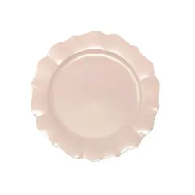 3207 Decor Decorline Elegant Scallop Collection Pearl Pink Salad 7.5 Inch Plate