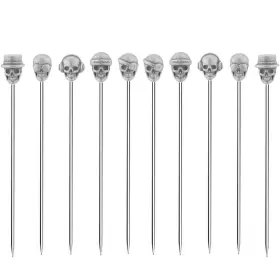 Deekoudt 704129986237 Skull Cocktail Picks Martini Reusable Olive Garnish Skew