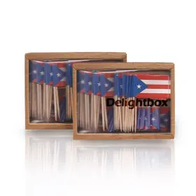 Delightbox 700191649223 2 Boxes Mini Toothpick Flags Puerto Rico Delightbox 700191649223 2 Boxes Mini Toothpick Flags Puerto Rico