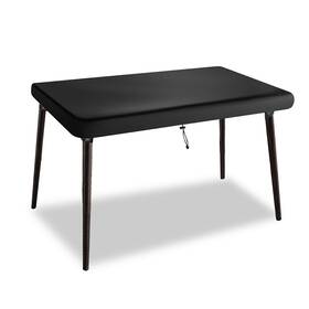 Delixike 768510568167 Outdoor Table Cover - Heavy Duty Patio Top Fitted Black