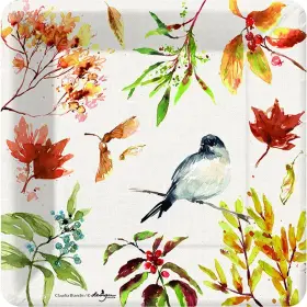 Design 672458306784 Decorative Disposable Plates Fall Paper 7 Inch Thanksgiving Table Decor