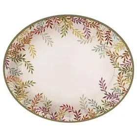 Design 672458326348 Decorative Paper Plates Christmas Disposable Thanksgiving Oval Platter