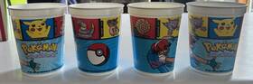 Design Ware 018100536756 4 Cups Vintage Pokemon 17oz Plastic Party Rare 1998 Got To Catch Em All