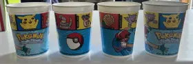 Design Ware 018100536756 4 Cups Vintage Pokemon 17oz Plastic Party Rare 1998 Got To Catch Em All