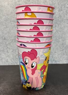 Designware 013051388249 8 My Little Pony High Quality Reusable Birthday Party Plastic Cup- Bpa Free